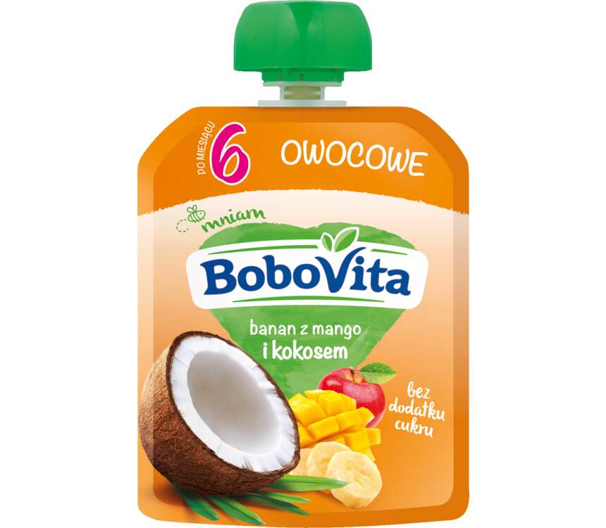 BoboVita 6M Mus owoce MIX 80 g kaufland.pl