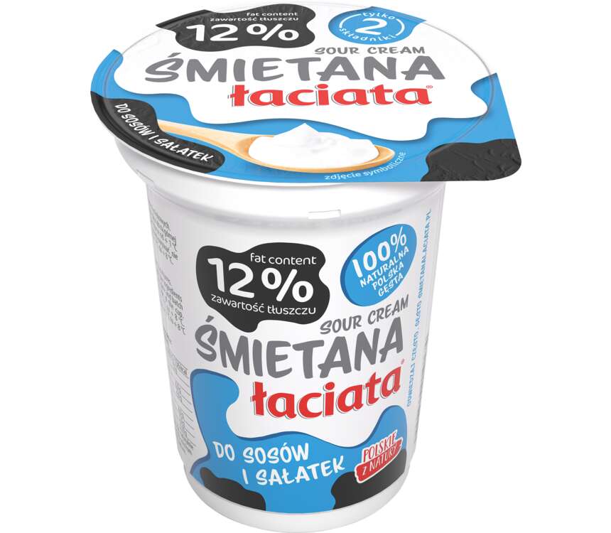 Łaciata Śmietana tł. 12% 330 g