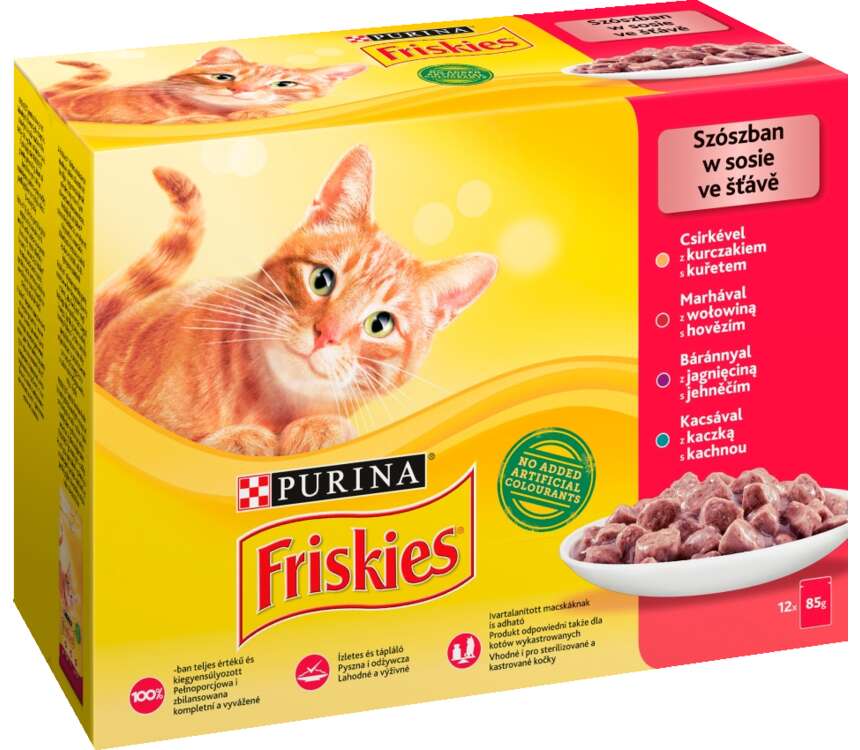 Friskies Karma dla kota wołowina w sosie 12x85 g