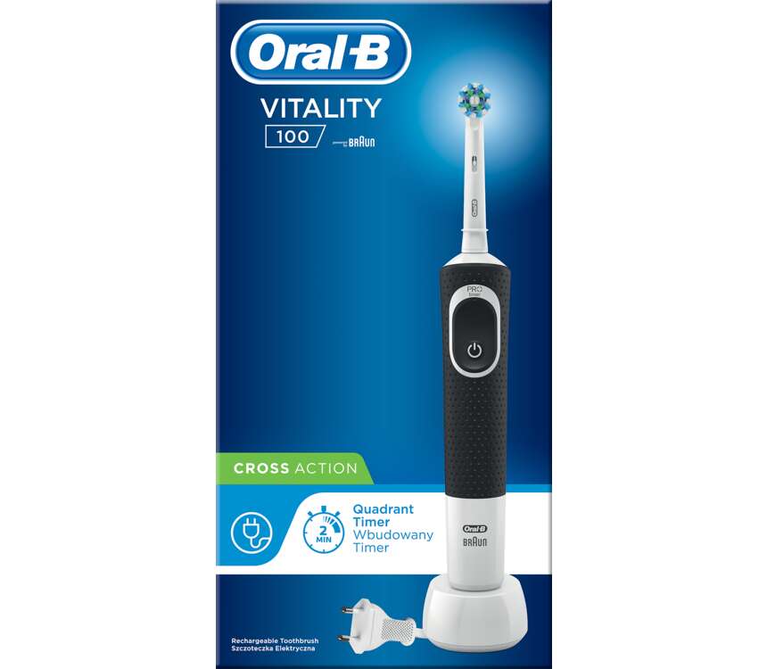 Oral-B Cross Action Szczoteczka Elektr. D100 Black 1 szt.