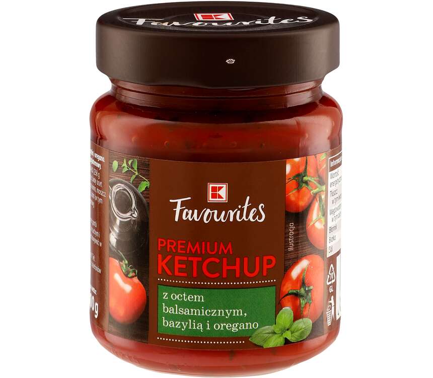 K-Favourites Ketchup z octem bals.bazylią,oregano 300 g