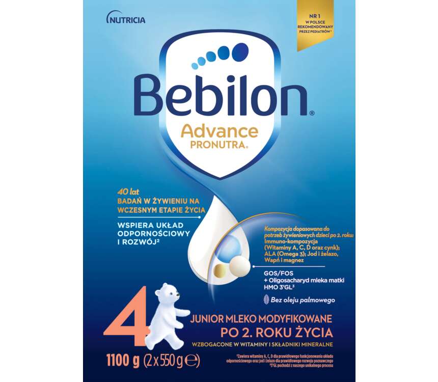 Bebilon Junior 4 Mleko modyfikowane  1100 g
