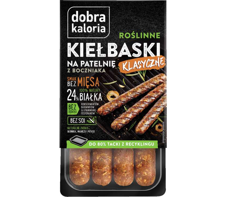 Dobra Kaloria Roślinne Kiełbaski klasyczne 180 g