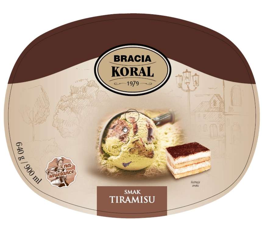 Bracia Koral Lody Jak Dawniej tiramisu 900 ml