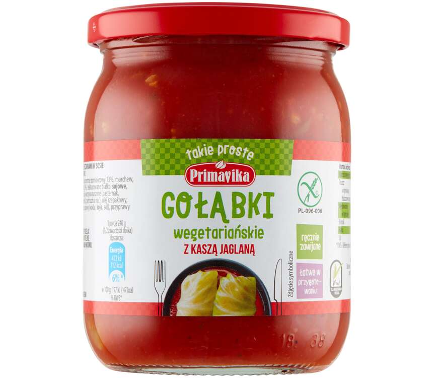 Primavika Gołąbki wegetar. z kaszą jaglaną 480 g kaufland.pl