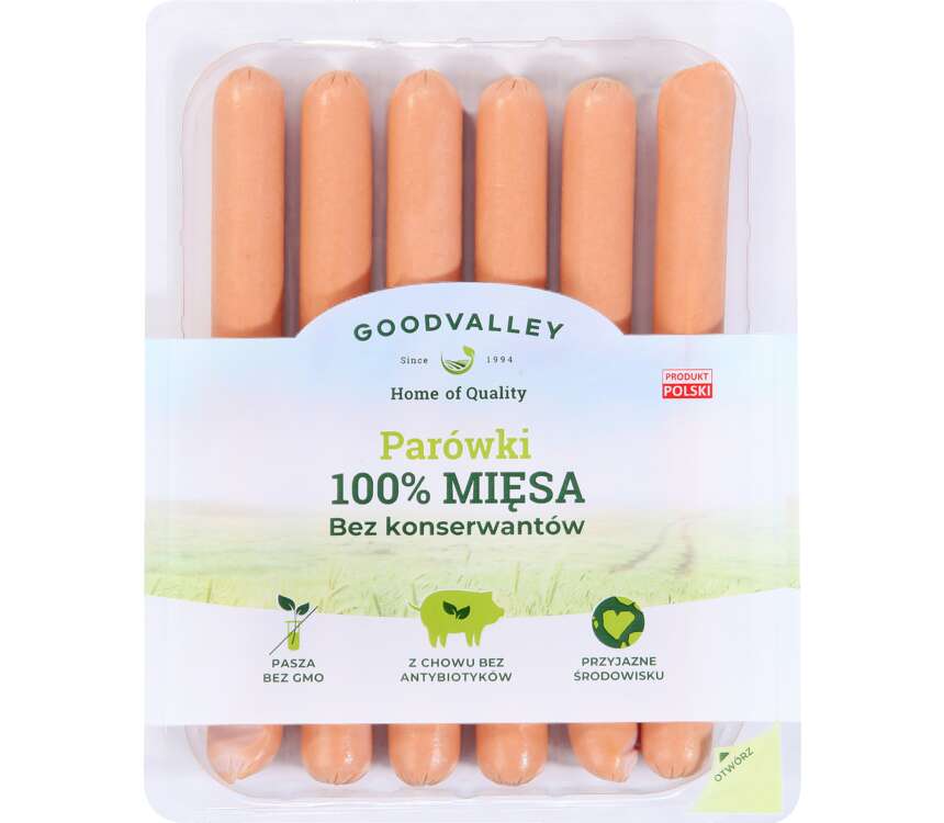 Goodvalley Parówki wieprzowe 100% 210 g kaufland.pl