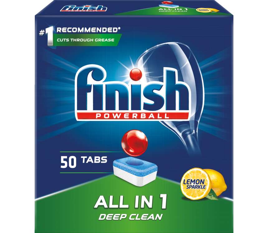 Finish All in One Tabletki do zmywarki cytrynowe 50 szt. kaufland.pl