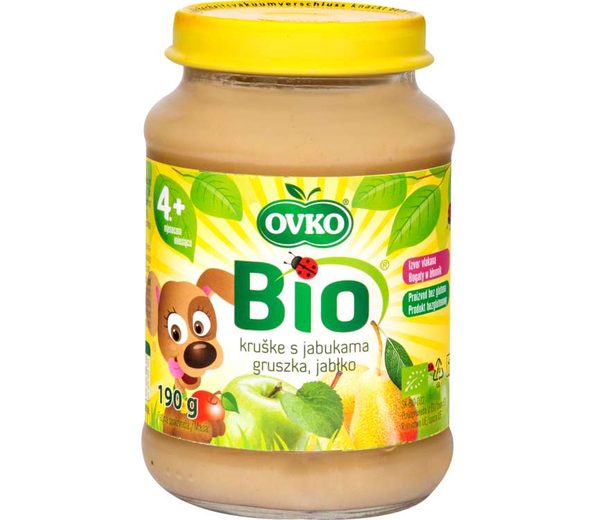 Ovko BIO Deser gruszka jabłko 190 g