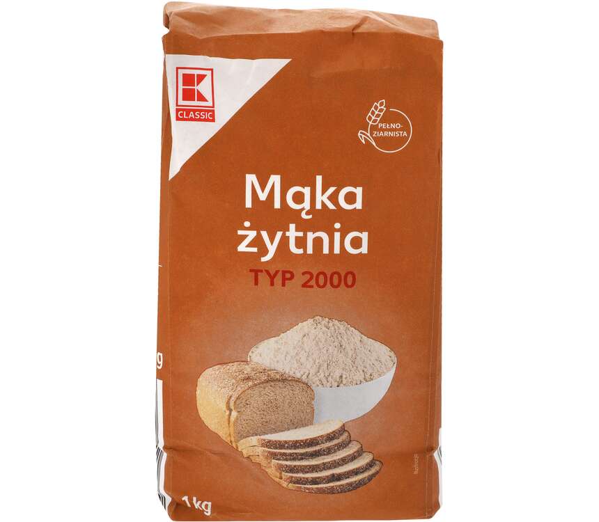K-Classic Mąka żytnia T-2000 pełnoziarnista 1 kg
