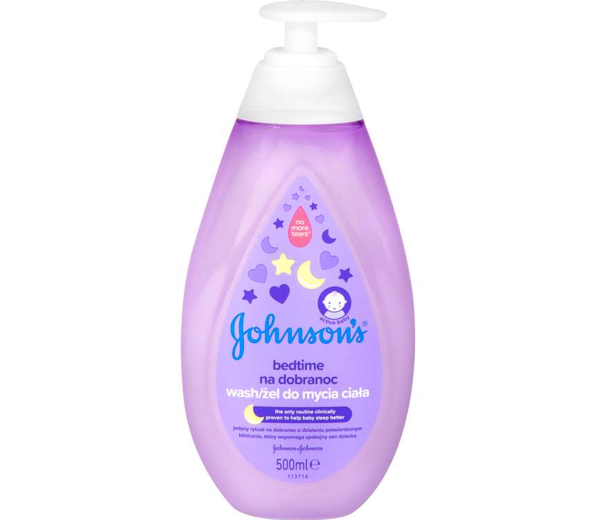Johnsons Baby Żel do mycia ciała Na dobranoc z pompką 500 ml