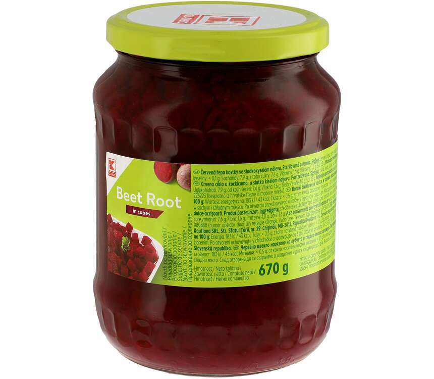 K-Classic Buraczki ćwikłowe w kostce 450 g