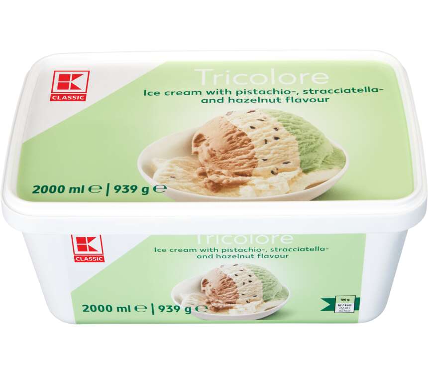 K-Classic Lody pistacja-orzech -stracciatella 2 L