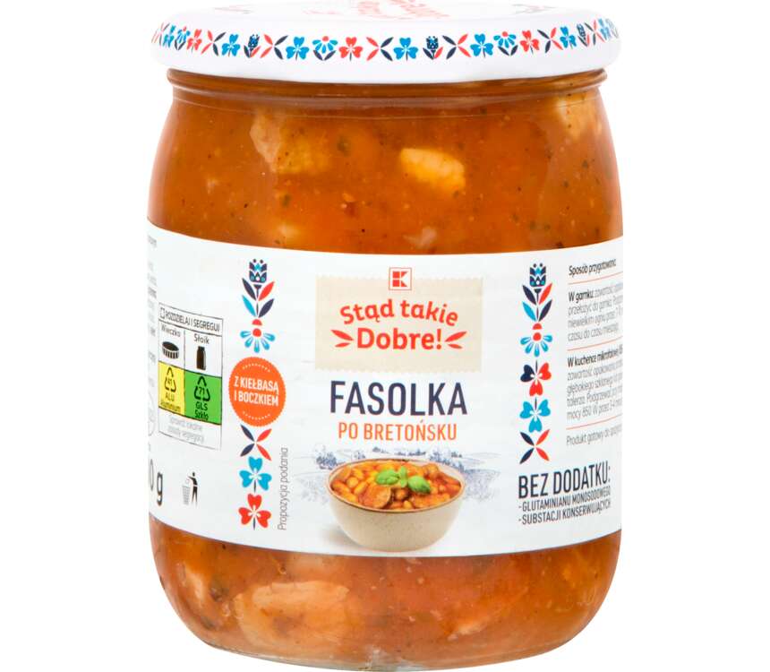 K-Stąd Takie Dobre Fasolka po bretońsku z kiełbasą 500 g