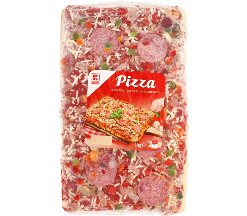 K-Classic Pizza z salami, szynką i pieczarkami 1 kg