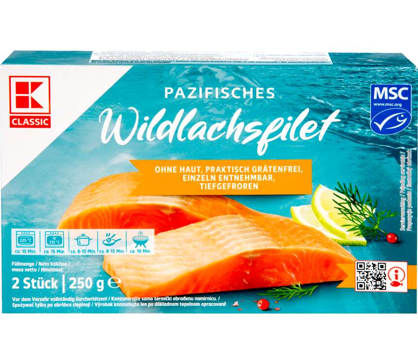 K-Classic Łosoś pacyficzny filet 250 g
