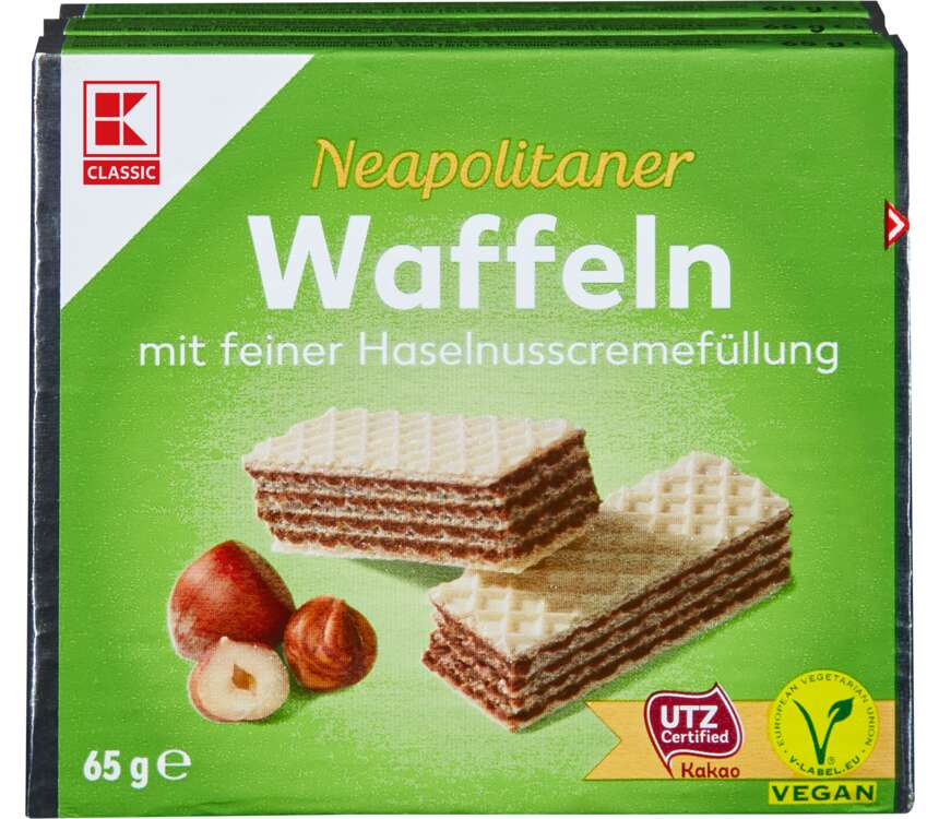 K-Classic Wafelki z krem orzechowy 3x65 g