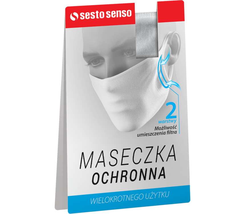 Maseczka twarzowa mix kolorów rozmiar uniwersalny