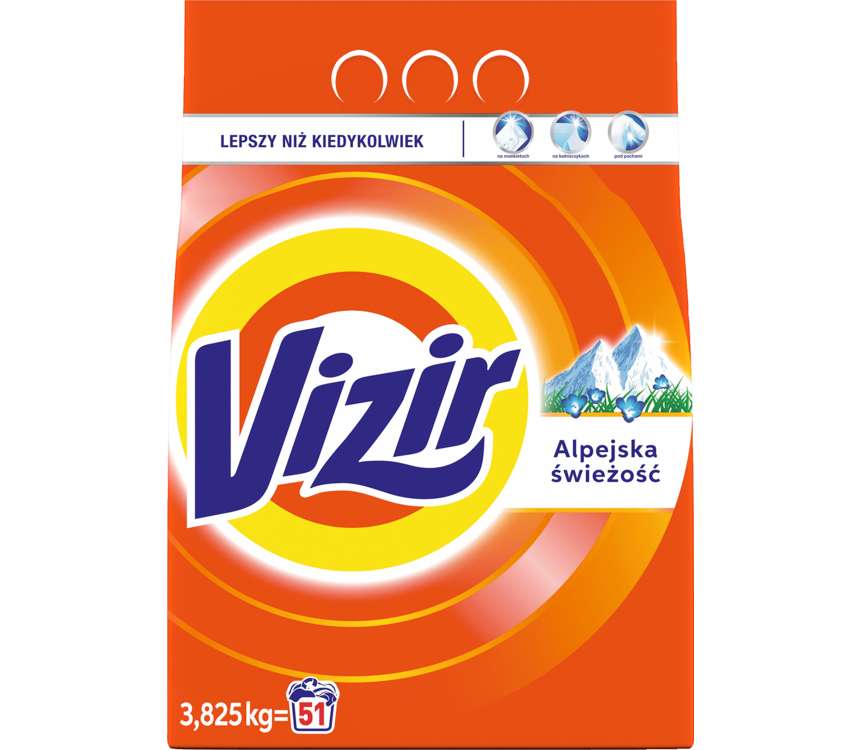 Vizir Proszek do prania Alpine Fresh 51 prań 3,825 kg