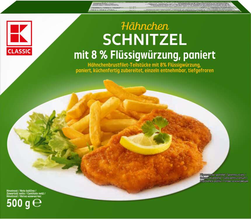 K-Classic Sznycel drobiowy panierowany 500 g