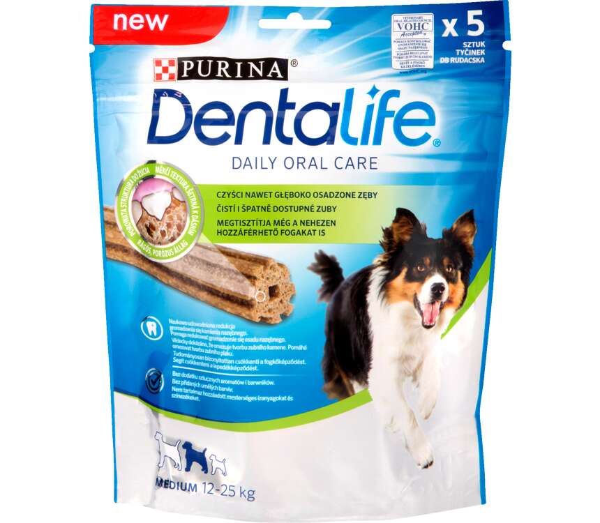 Purina Dentalife Przekąska dla psa Medium 5 sztuk 115 g