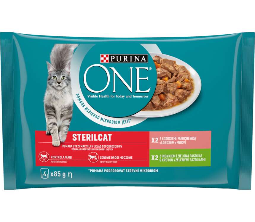 One Karma dla kota sos Sterilcat łosoś 4x85 g