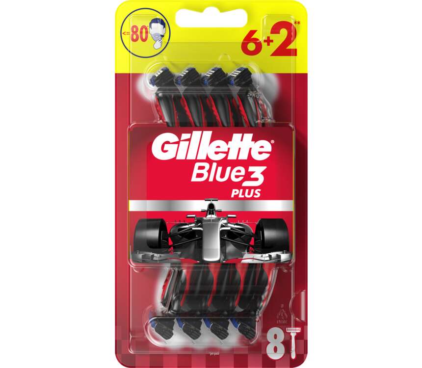 Gillette Maszynka do golenia Blue3 Red 8 szt.