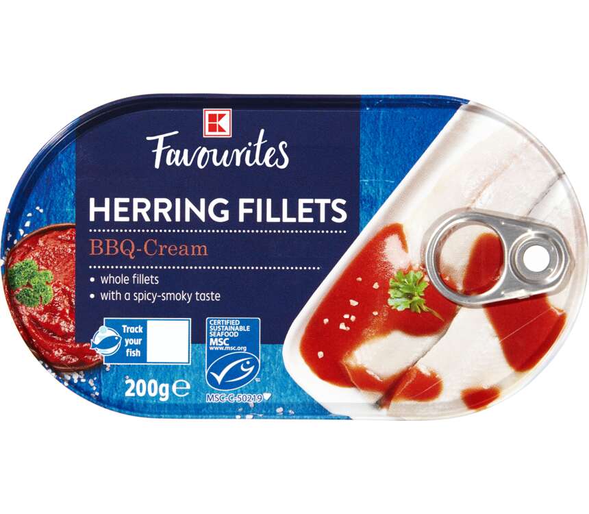 K-Favourites Filety śledziowe BBQ Krem 200 g