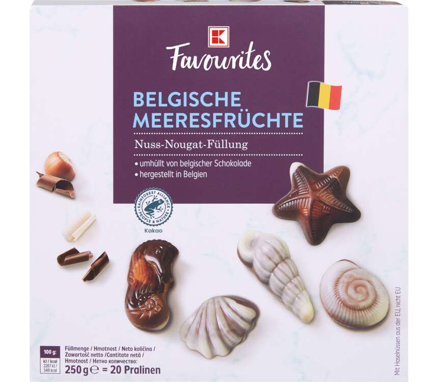 K-Favourites Czekoladki 40% owoce morza 250 g