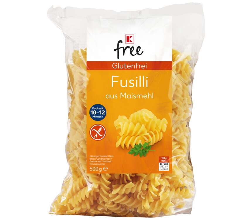 K-Free Makaron bez glutenu Fussili, z mąki kuk. 500 g