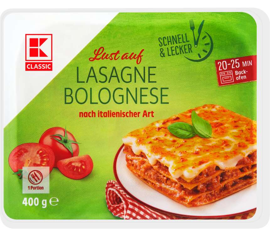 K-Classic Lasagne bolognese z wieprzowiny 400 g