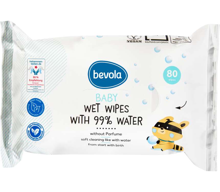 Bevola Chusteczki nawilżane Water 80 szt.