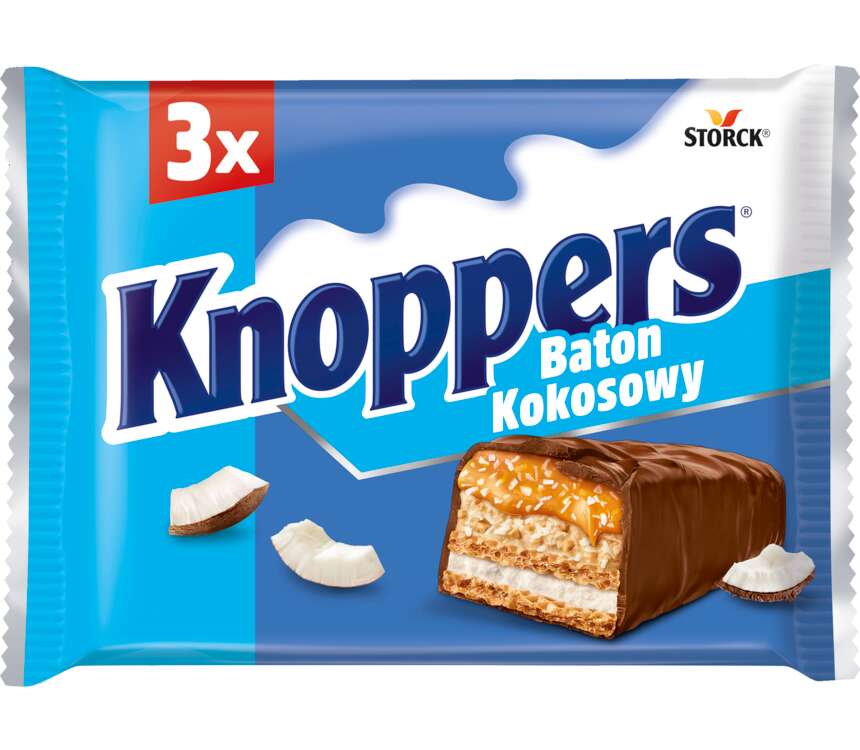 Knoppers Baton kokosowy  3x40g kaufland.pl