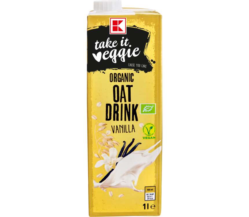 K-Take it Veggie Napój owsiany Bio Waniliowy 1 L
