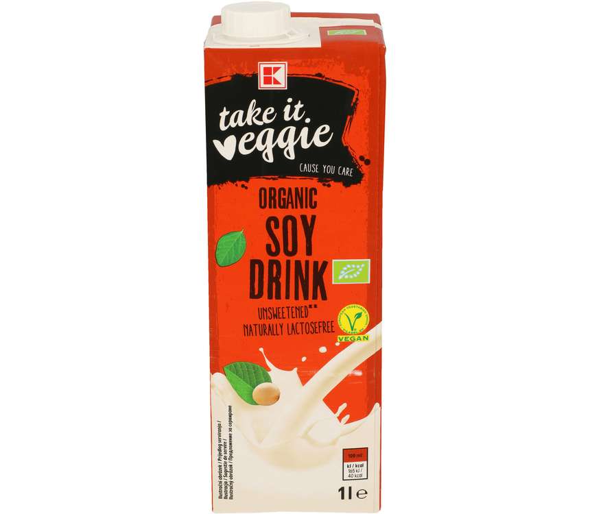 K- Take it Veggie Napój sojowy Bio Niesłodzony 1 L