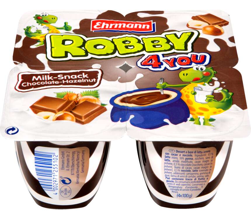Robby 4 You Deser mleczny czekol.-orzechowy 4x100 g