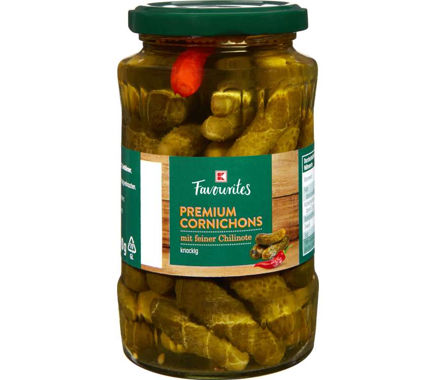 K-Favourites Ogórki konserwowe z chilli 190/330g