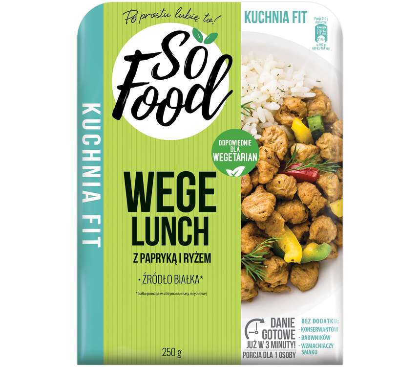 So Food Wege Lunch papryka, ryż 250 g