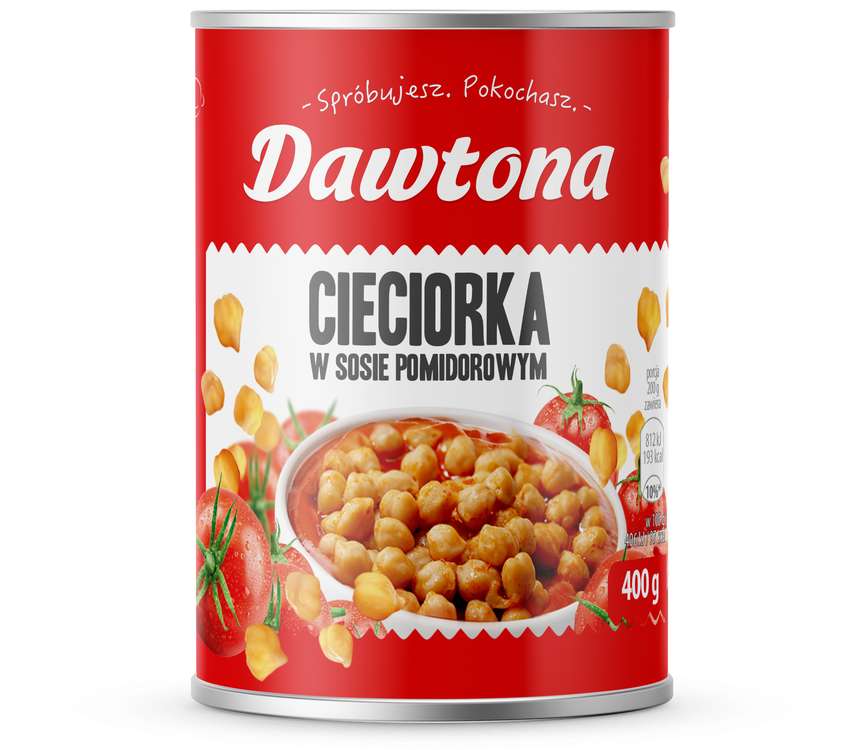 Dawtona Cieciorka w sosie pomidorowym 400 g