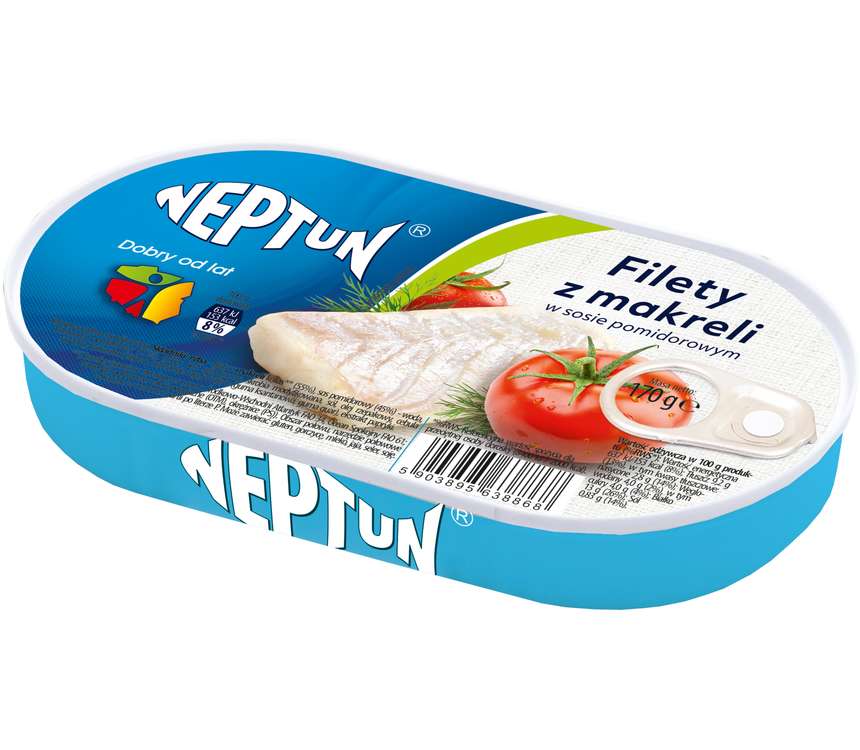 Neptun Filety z makreli w sosie pomidorowym 170 g kaufland.pl