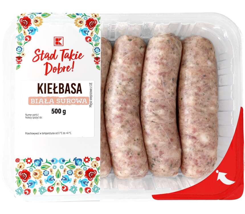 K-Stąd Takie Dobre Kiełbasa Biała Surowa 500G