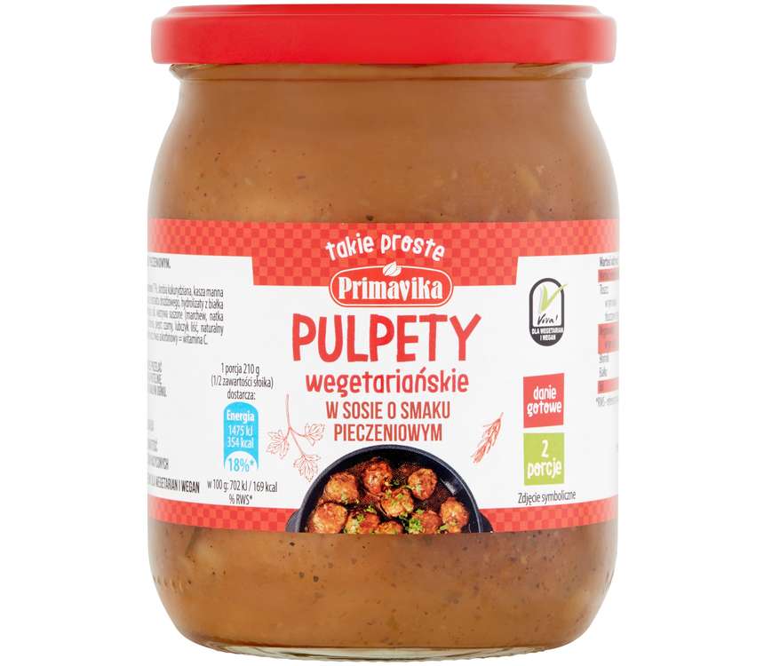 Primavika Pulpety wege. W sosie sm. pieczeń. 420 g