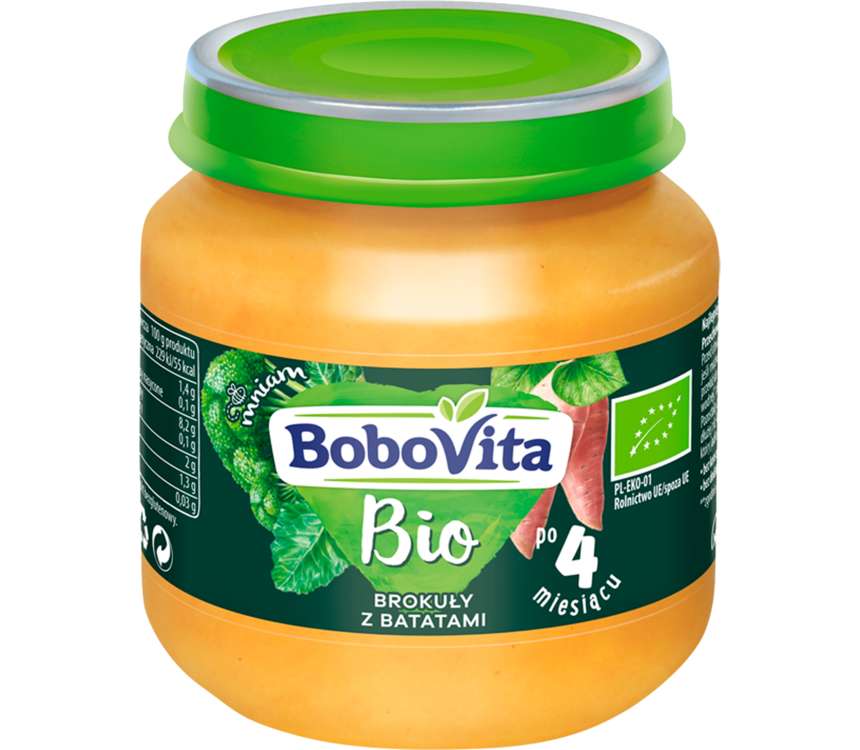 BoboVita Obiadek Bio po 4msc brokuły z batatatami 125g