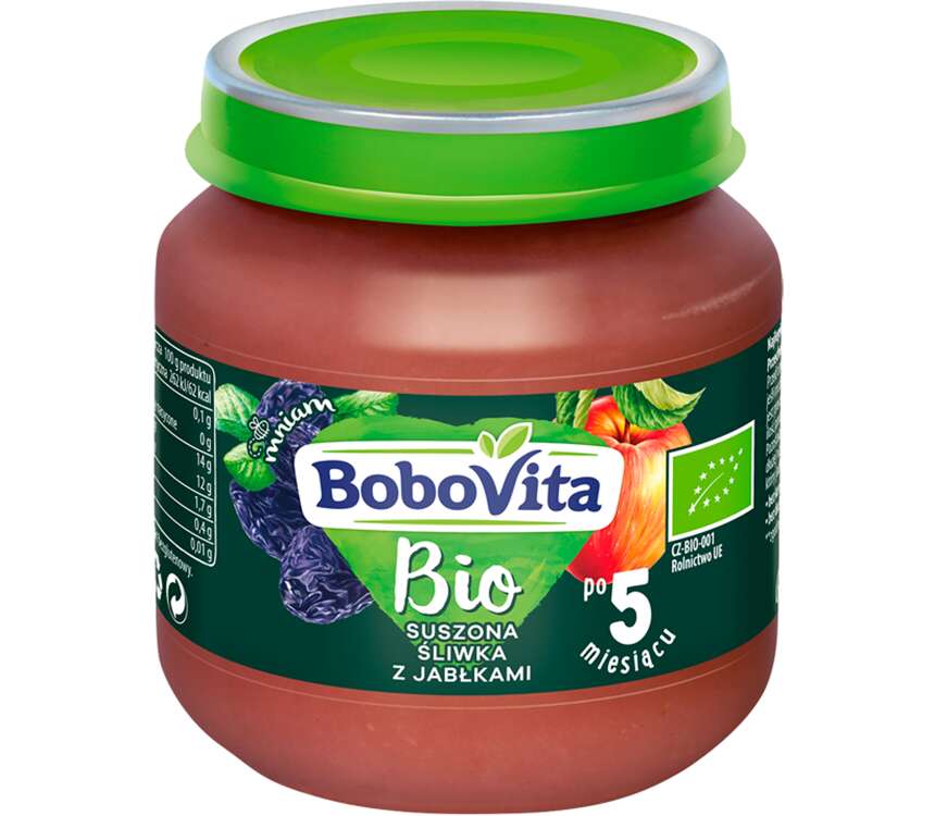 BoboVita Przecier bio jabłko śliwka 125g