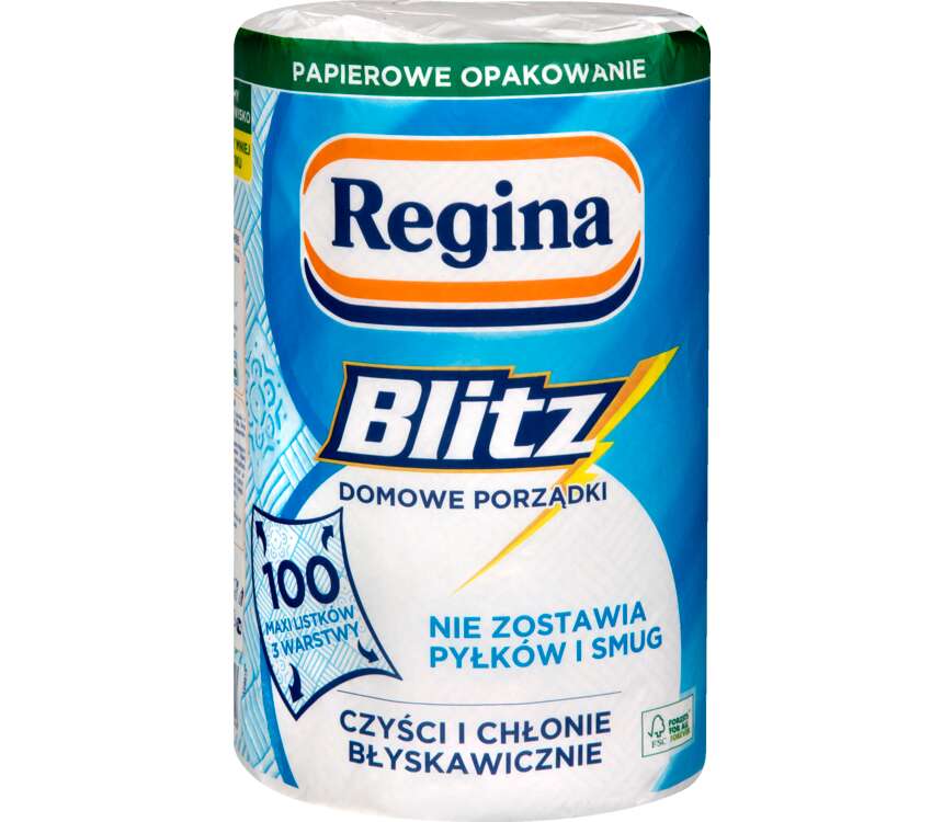 Regina Blitz Ręcznik papierowy 3 war 100 listków 1 szt. kaufland.pl