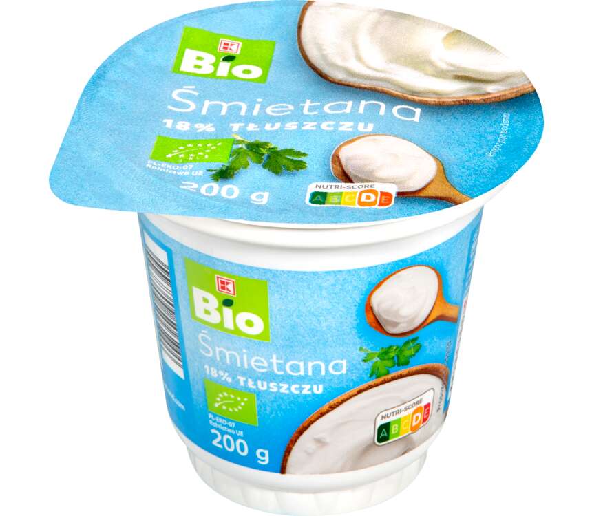K-Bio Śmietana 18 %  200 g