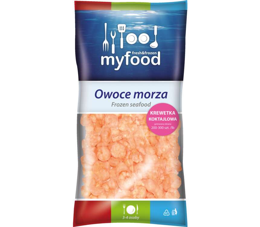 Myfood Krewetka koktajlowa 200-300, gotowana 400 g