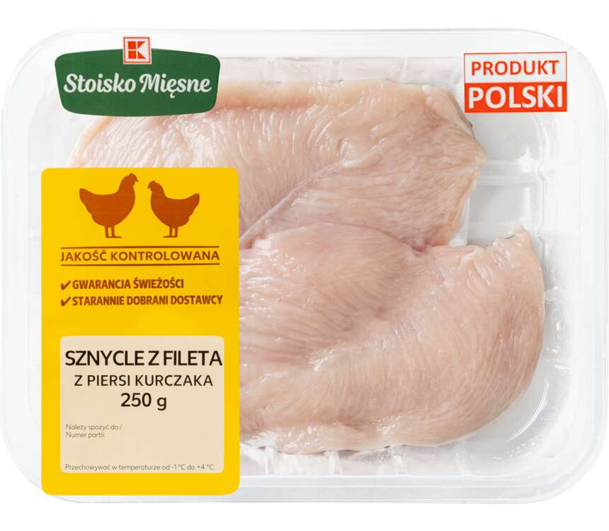 K-STOISKO MIĘSNE Sznycle z fileta z piersi kurczaka 250g