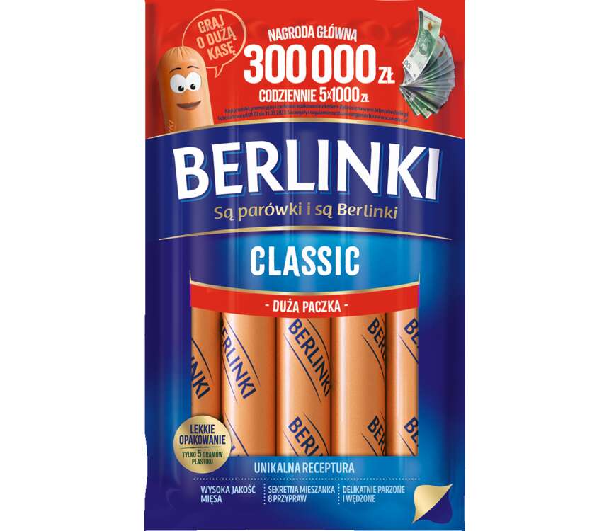 Morliny Berlinki Parówki  500 g kaufland.pl