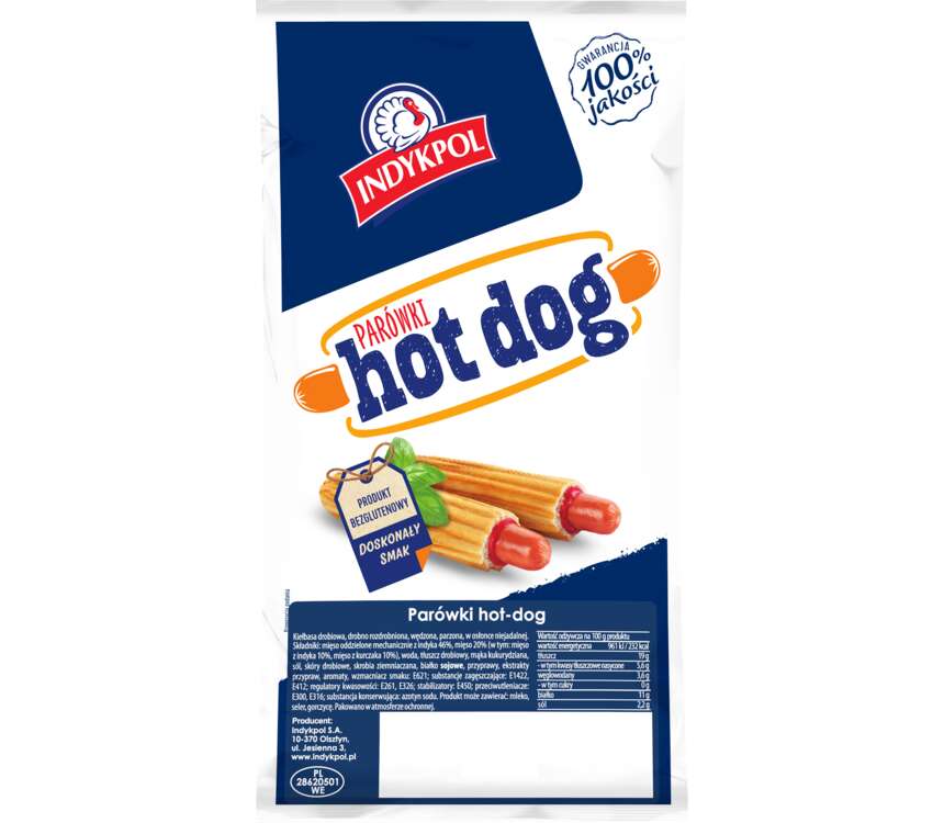 Indykpol Parówki Hot Dog  600 g kaufland.pl