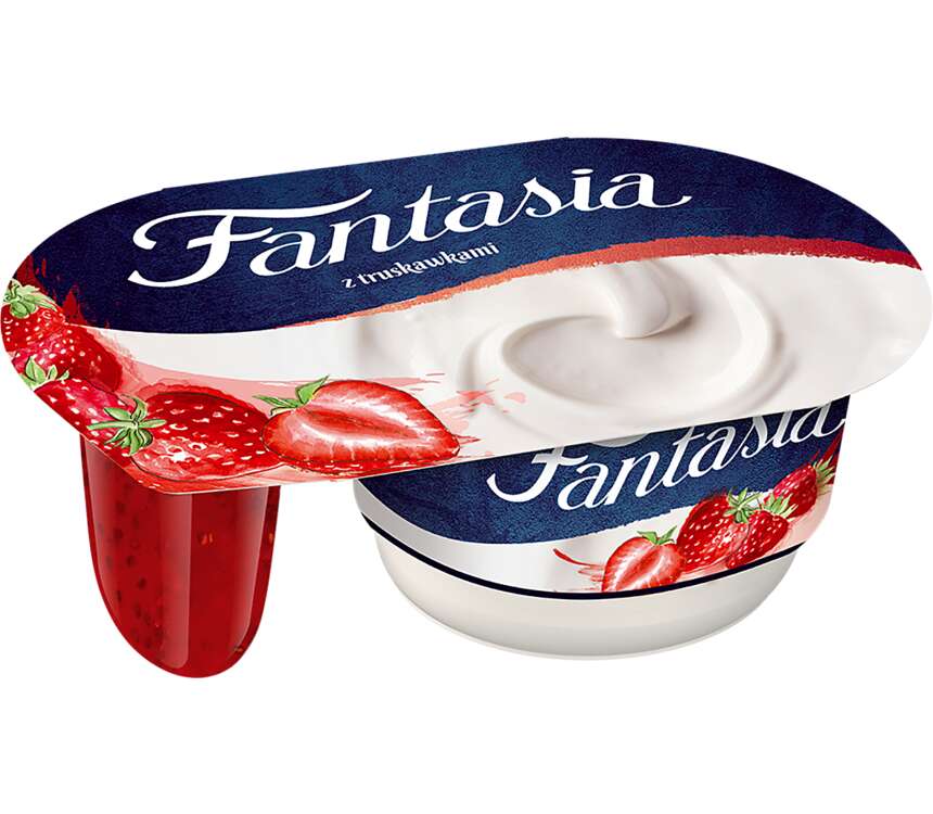 Danone Fantasia Jogurt kremowy truskawkowy 118 g